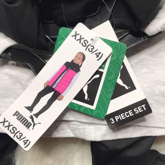 PUMA 3-Piece Vest Set, Size XXS 3/4 **Color Pink - Picture 7 of 10